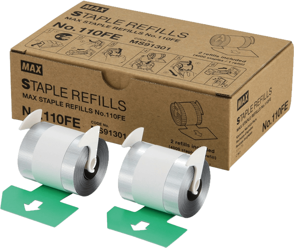 MAX No.110FE Staples (Stapler Bullet)